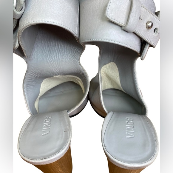 Vince Addie Leather Peep-Toe Bootie in Taupe Women’s Size 7.5 - Picture 10 of 13